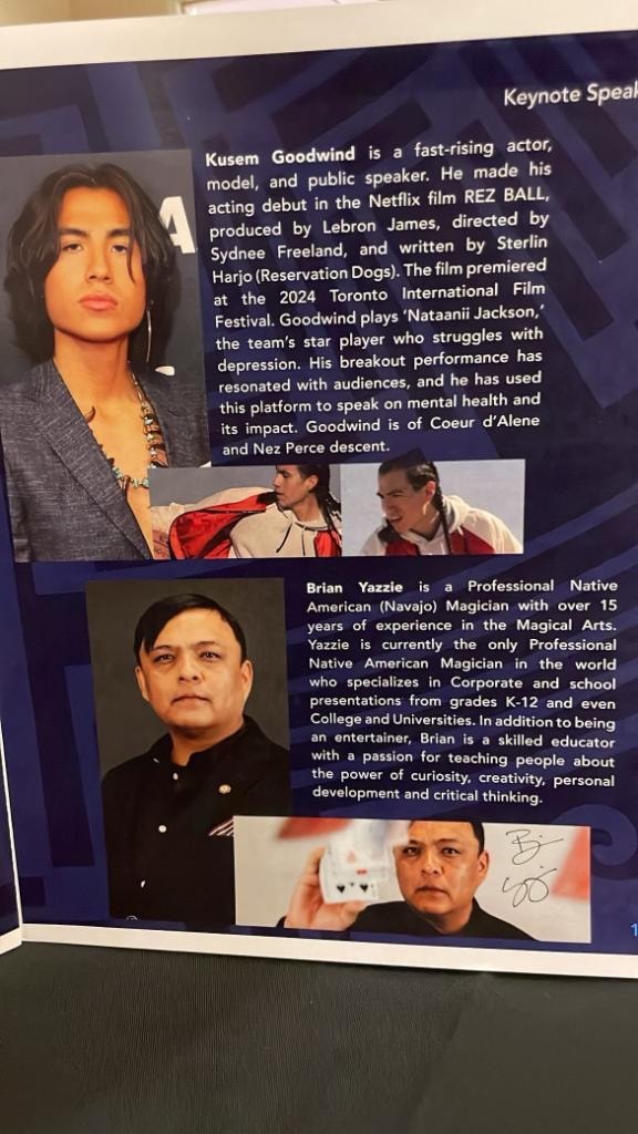 Brian Yazzie featured as keynote speaker alongside Kusem Goodwind