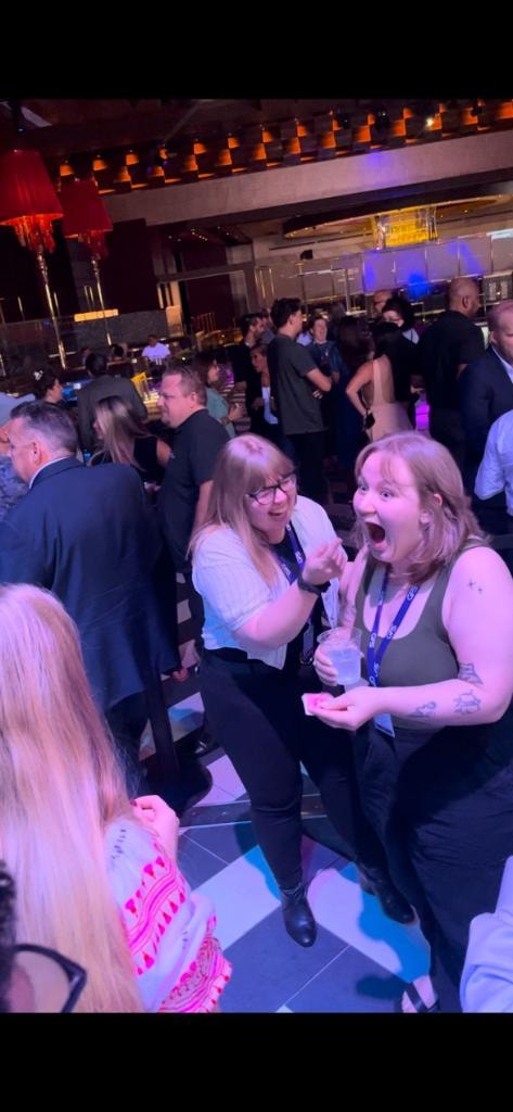 Crowd reaction to Brian Yazzie walk-around magic at a casino venue